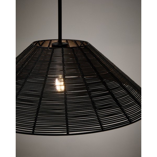 Melns abažūrs ø 50 cm Saranella – Kave Home-image-1