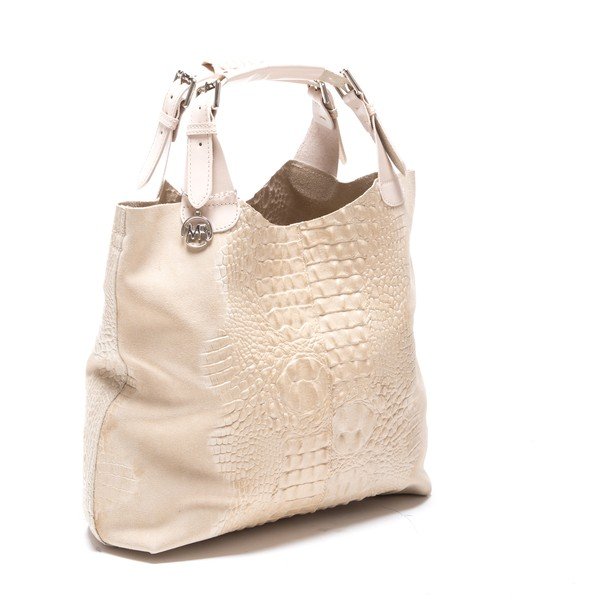 Ādas rokassoma Roberta M. 820 Bēšs-image-2