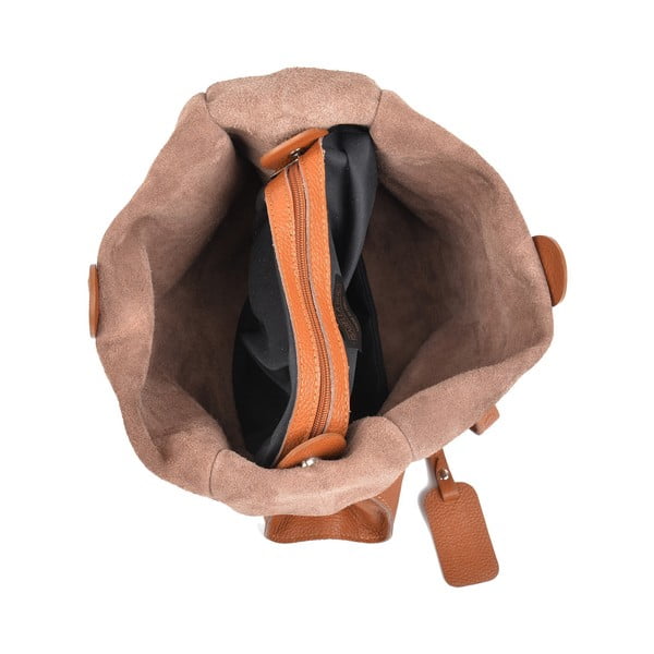 Konjaka brūna ādas rokassomiņa Isabella Rhea Meggie-image-3