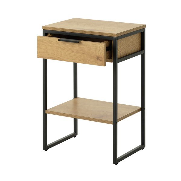 Sānu galdiņš ar ozolkoka imitāciju 30x40 cm Cesura – Unique Furniture-image-2