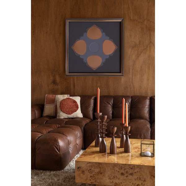 Brūns ādas modulārais kāju soliņš Hackman – Dutchbone-image-1