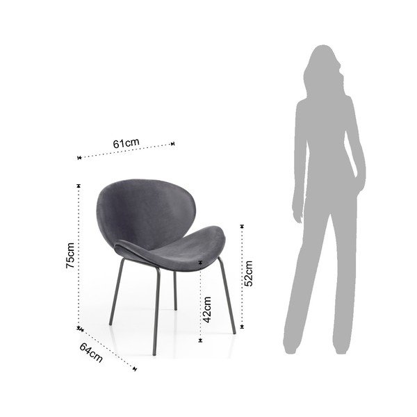 Tomasucci Poltrono pelēks krēsls-image-2