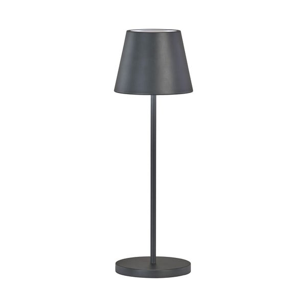 Melna LED galda lampa ar regulējamu spilgtumu ar metāla abažūru (augstums 34 cm) Cosenza 2.0 – Fischer & Honsel