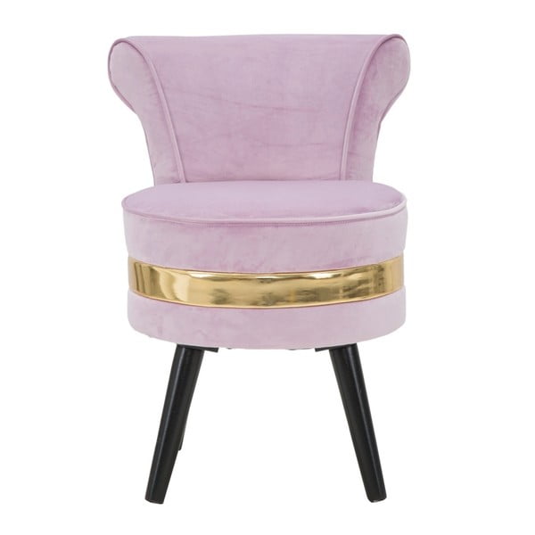 Gaiši rozā polsterēts krēsls ar zemu atzveltni Mauro Ferretti Paris