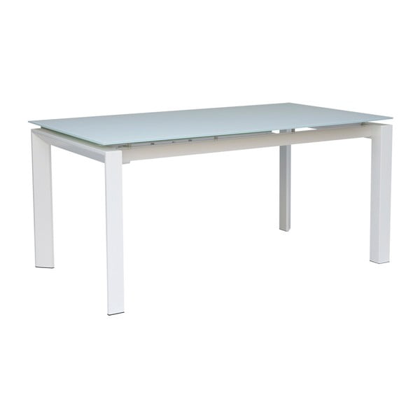 Balts izvelkamais pusdienu galds Selena, 160 x 90 cm