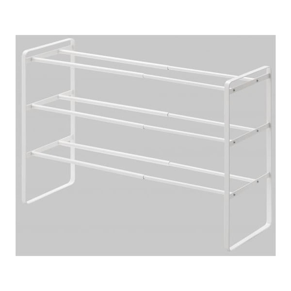 Balts regulējams apavu plaukts ar 3 līmeņiem YAMAZAKI Maebashi-image-4