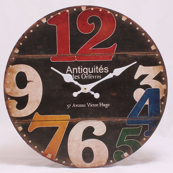 Koka pulkstenis 57 Avenue Victor Hugo, 34x34 cm