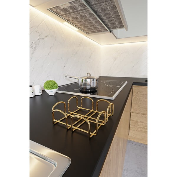 Salvešu turētājs zelta krāsā Kare – Mioli Decor-image-4