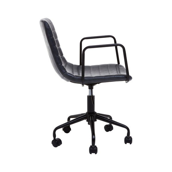 Tumši pelēks mākslīgās ādas biroja krēsls Forbes – Premier Housewares-image-4
