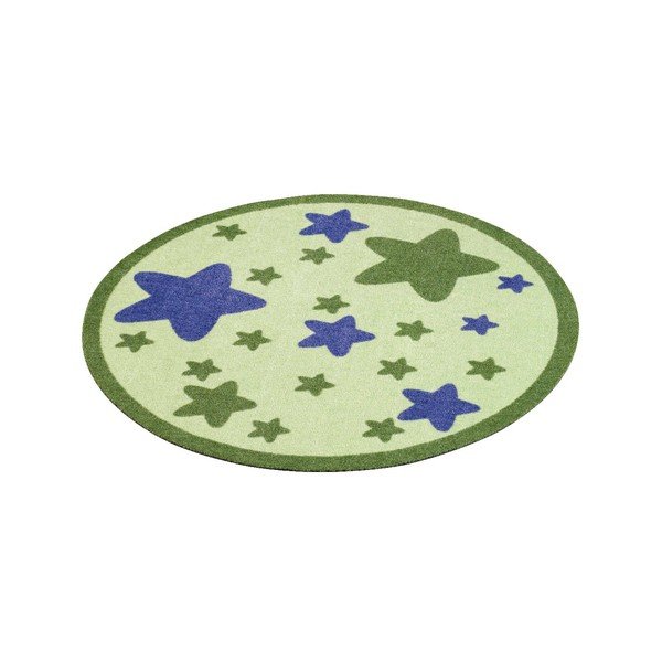 Bērnu zaļš paklājs Zala Living Star, ⌀ 100 cm-image-2