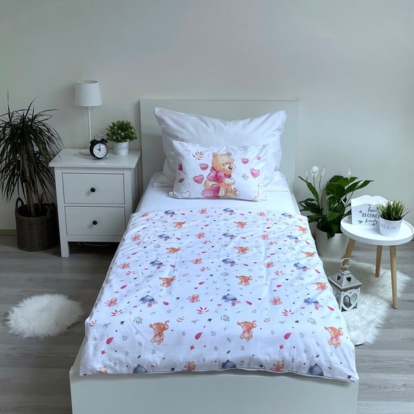 Kokvilnas bērnu gultas veļa 100x135 cm Winnie the Pooh – Jerry Fabrics-image-2