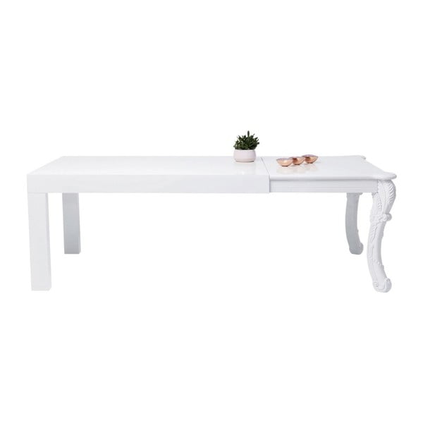 Balts pusdienu galds Kare Design Janus, 220 x 90 cm