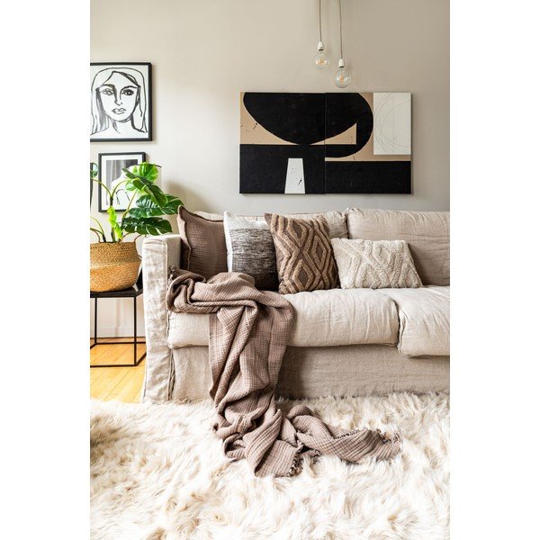 Kokvilnas sega 130x160 cm Suzette – Tiseco Home Studio-image-2