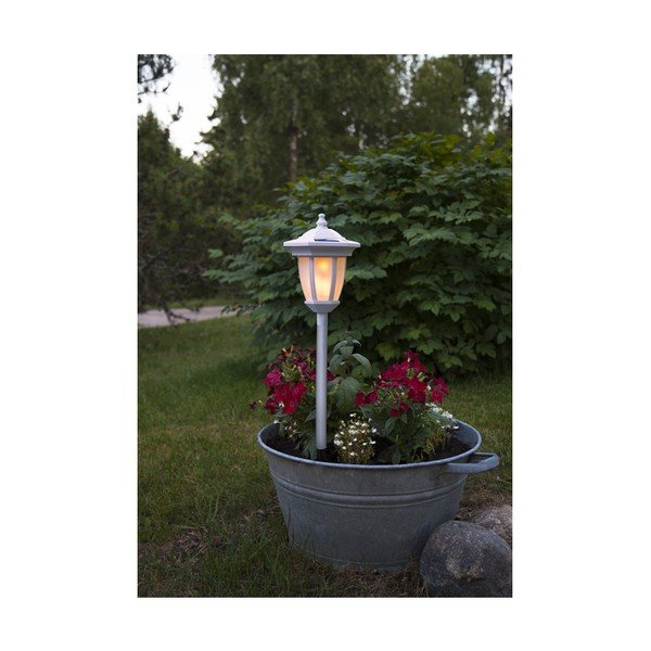 Balta āra LED lampa ar saules baterijām Star Trading Flame-image-4