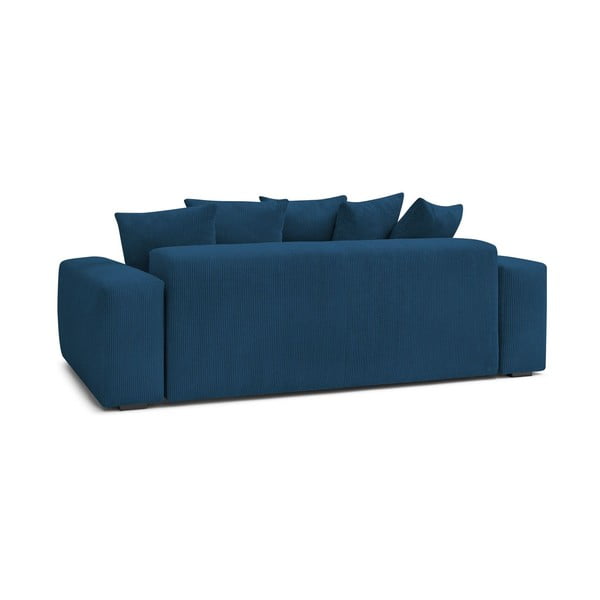 Tumši zils velveta dīvāns 280 cm Voltaire – Bobochic Paris-image-4