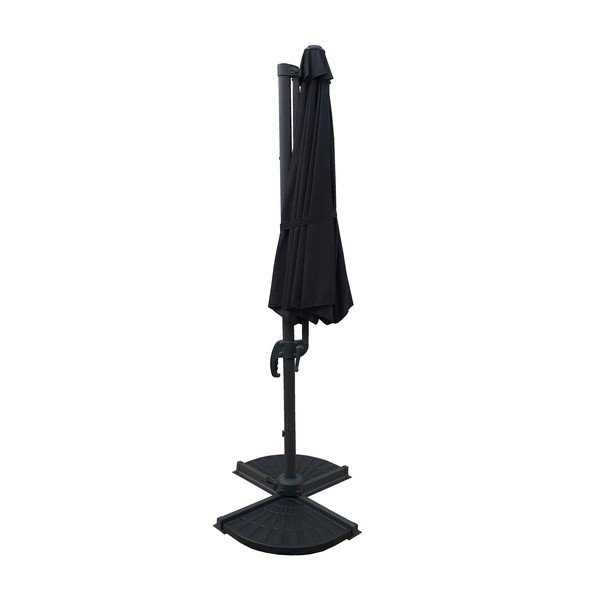 Pelēks saulessargs 300x300 cm Deluxe – Garden Pleasure-image-3