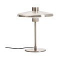 Sudraba krāsas galda lampa ar metāla abažūru (augstums 32,5 cm) Nuvira – Kave Home