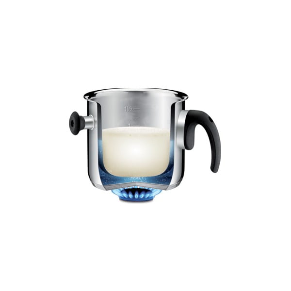 Tescoma divslāņu piena vārītājs ar vāku, 2 l-image-1