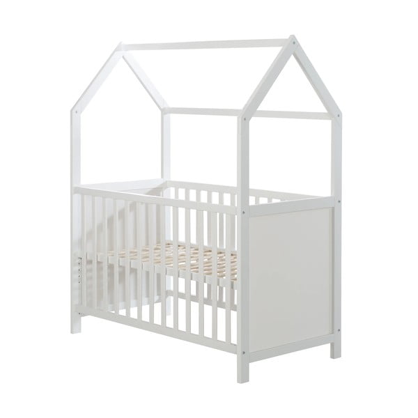 Balta bērnu gultiņa 60x120 cm – Roba