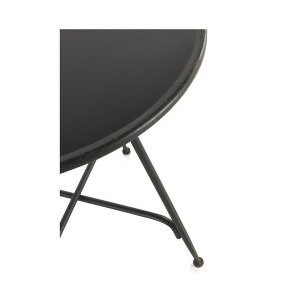 Melns metāla bāra galds Geese Industrial Style, augstums 75 cm-image-1