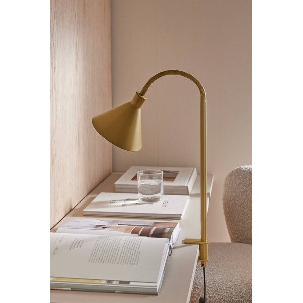 Brūna metāla galda lampa ar saliekamu konstrukciju/ar klipsi (augstums 50 cm) Flexi Torino – Ellos Home-image-2