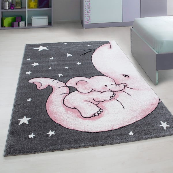 Rozā/pelēks bērnu paklājs 120x170 cm Kids – Ayyildiz Carpets-image-1