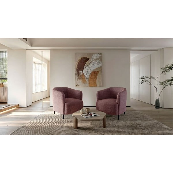 Rozā atpūtas krēsls Galbe – Ghado-image-1