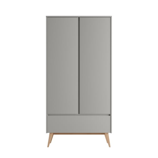 Pelēks bērnu drēbju skapis 100x52,5 cm Swing – Pinio-image-3