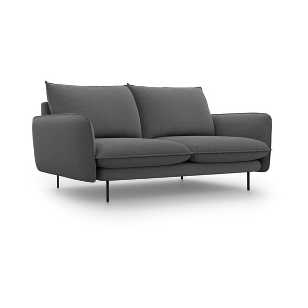 Tumši pelēks dīvāns Cosmopolitan Design Vienna, 230 cm