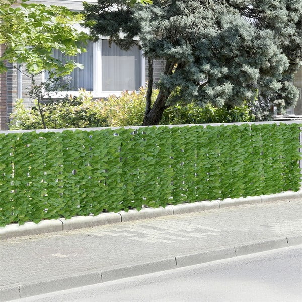 Zaļš plastmasas balkona aizslietnis 100x100 cm Ivy – Maximex-image-1