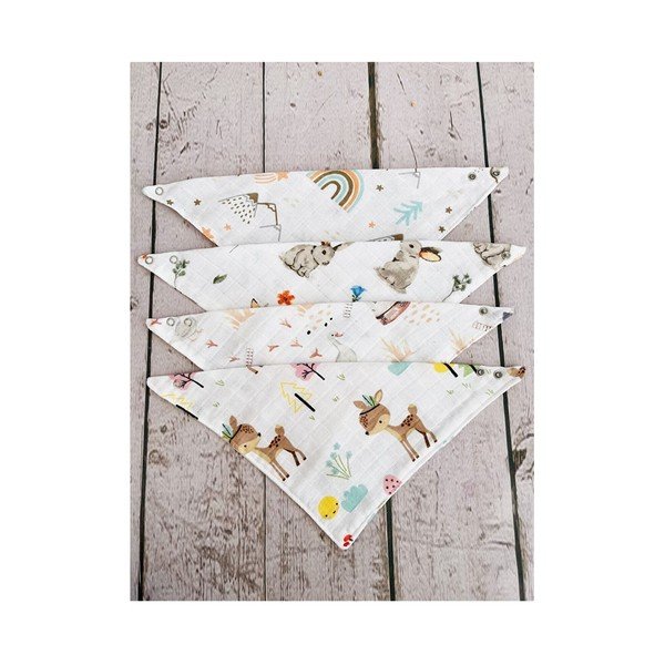 Balti muslīna krūšautiņi (4 gab.) Mila - Lydia&Co-image-3