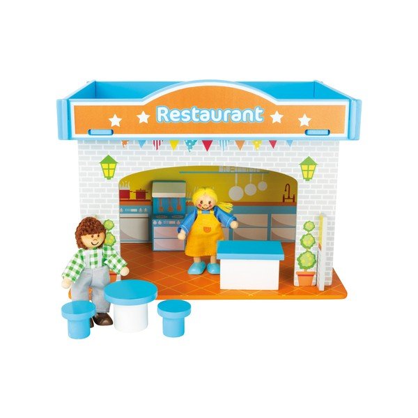 Bērnu koka rotaļu namiņš Legler Playhouse Restorāns-image-3