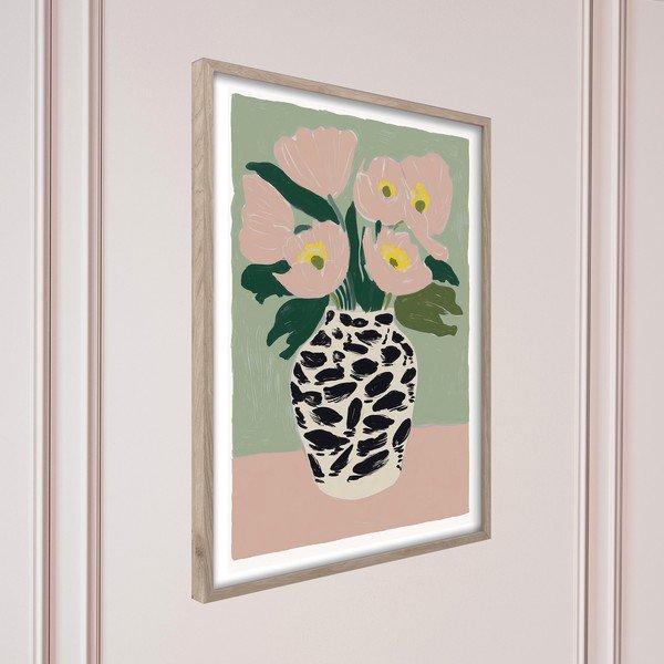 Drukāta glezna ar rāmi 50x70 cm Spotted Vase – Styler-image-4