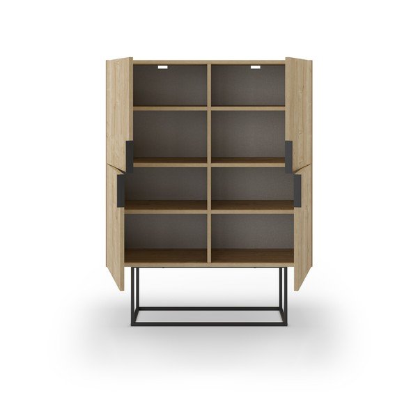 Dabīga toņa skapītis ar ozolkoka imitāciju 100x130 cm Titan – Marckeric-image-3