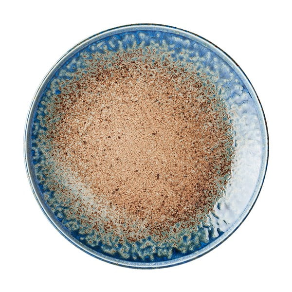 Bēši zils keramikas šķīvis MIJ Earth & Sky, ø 25 cm