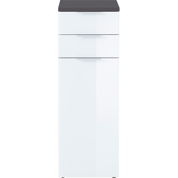 Balts ar pelēku skapis Germania Pescara, augstums 112 cm-image-1