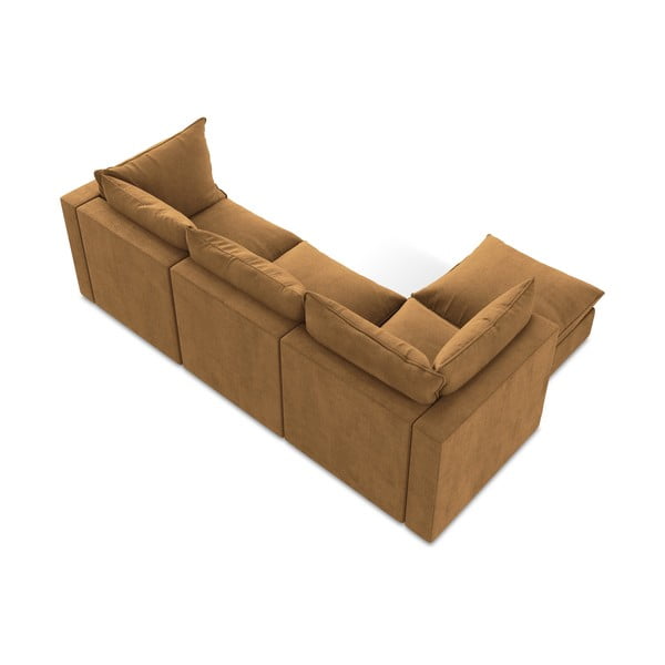 Terakotas oranžs stūra dīvāns (ar kreiso stūri/ar zvilni) Manao – Makamii-image-3