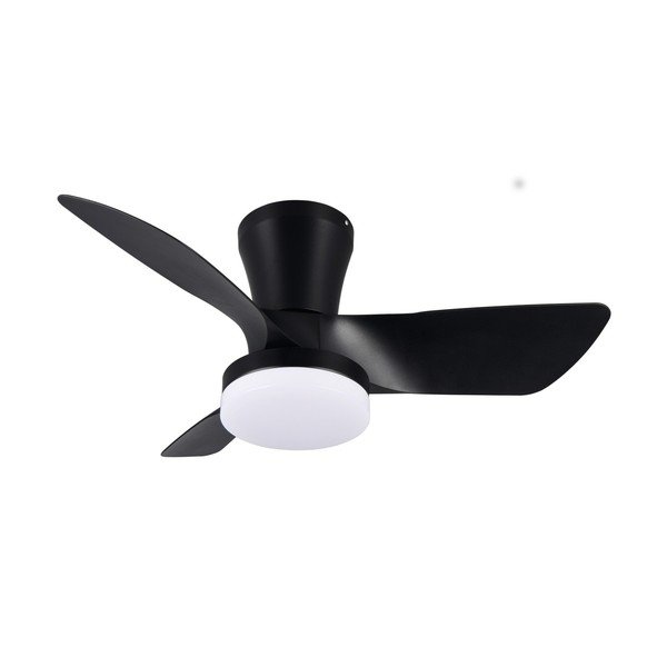 Melna LED griestu lampa Randers – Reality