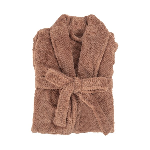 Brūns mikroplīša halāts L/XL Pippa – Tiseco Home Studio-image-2