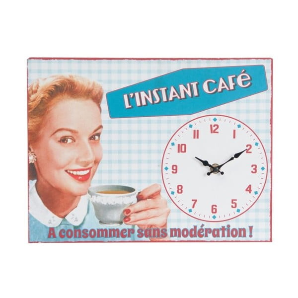 Sienas pulkstenis Instant Café, 32x24 cm