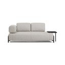Pelēkbēšs modulārais dīvāns 220 cm Compo – Kave Home