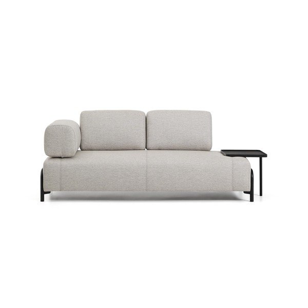 Pelēkbēšs modulārais dīvāns 220 cm Compo – Kave Home