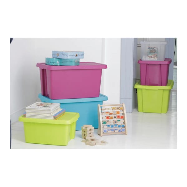 Zila uzglabāšanas kaste ar vāku Curver Essentials, 45 l-image-3