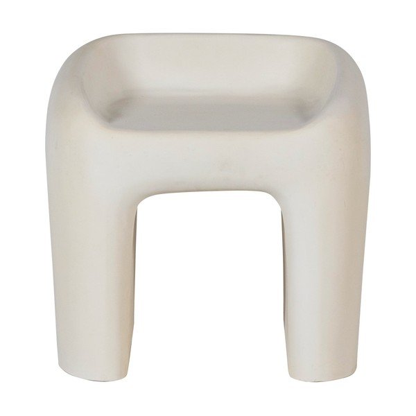 Ziloņkaula krāsas plastmasas dārza krēsls Nivo – WOOOD-image-2