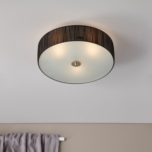 Melna griestu lampa Markslöjd Byske, ⌀ 40 cm-image-1