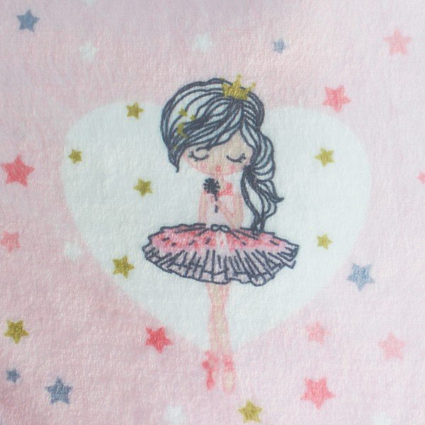 Rozā bērnu sega no mikroflaneļa 125x150 cm Petite Etoile – douceur d'intérieur-image-2