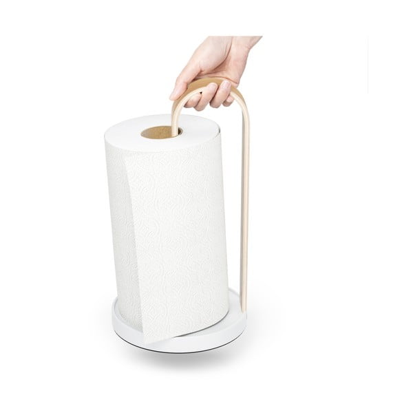 Balts koka papīra dvieļu statīvs ø 17 cm Bellwood – Umbra-image-3