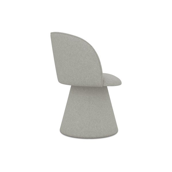 Gaiši pelēks polsterēts ēdamistabas krēsls Maia – Makamii-image-3