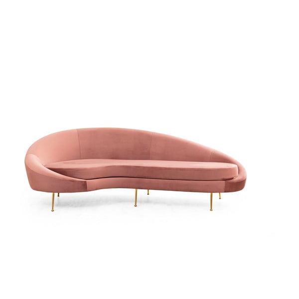 Gaiši rozā dīvāns 255 cm Eses – Artie