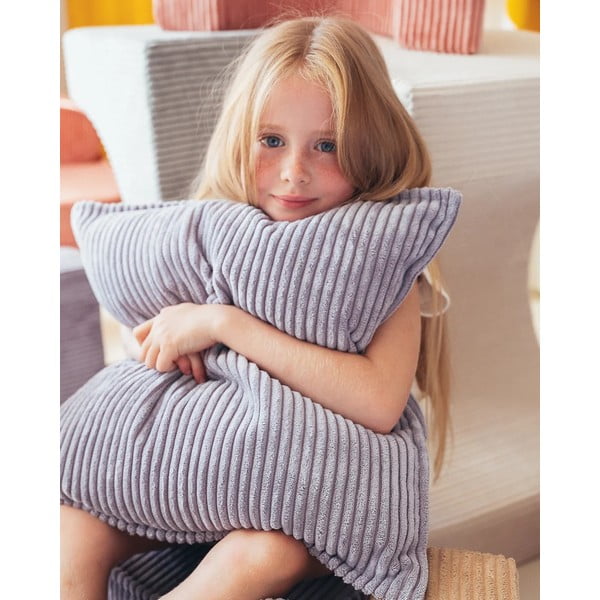 Zils velveta bērnu dīvāna spilvens Block – Wigiwama-image-2